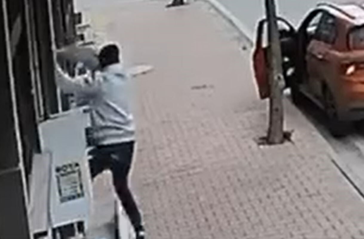 ESENYURT'TA BİR ŞAHSIN ARACIYLA GELDİĞİ SOKAKTA BİR DAİRENİN BALKONUNDAKİ CİNS KEDİYİ ÇALDIĞI...