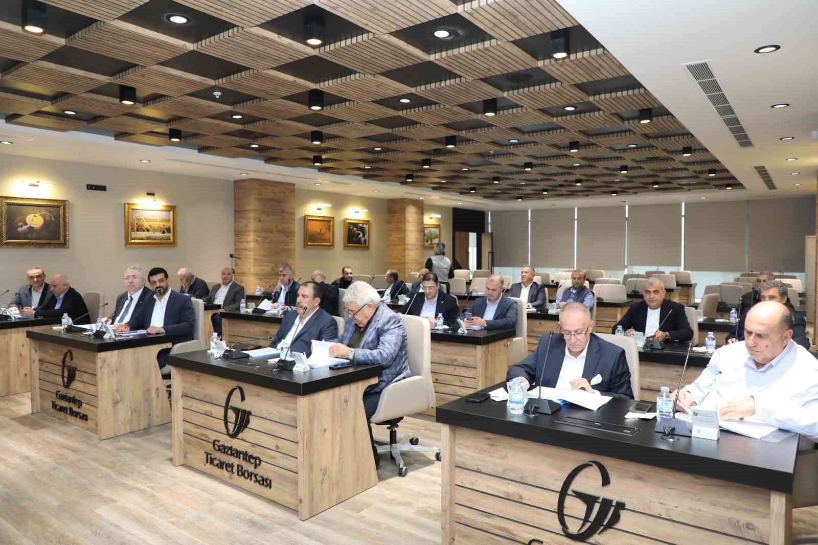 GAZİANTEP TİCARET BORSASI (GTB) EKİM AYI OLAĞAN MECLİS TOPLANTISI, MECLİS BAŞKANI AHMET...