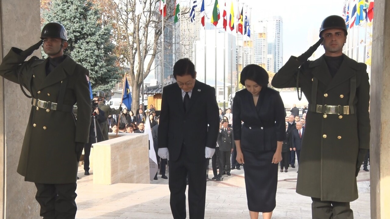 GÜNEY KORE CUMHURİYETİ CUMHURBAŞKANI LEE JAE MYUNG, ANKARA'DA BULUNAN ‘KORE'DE SAVAŞAN TÜRKLER...