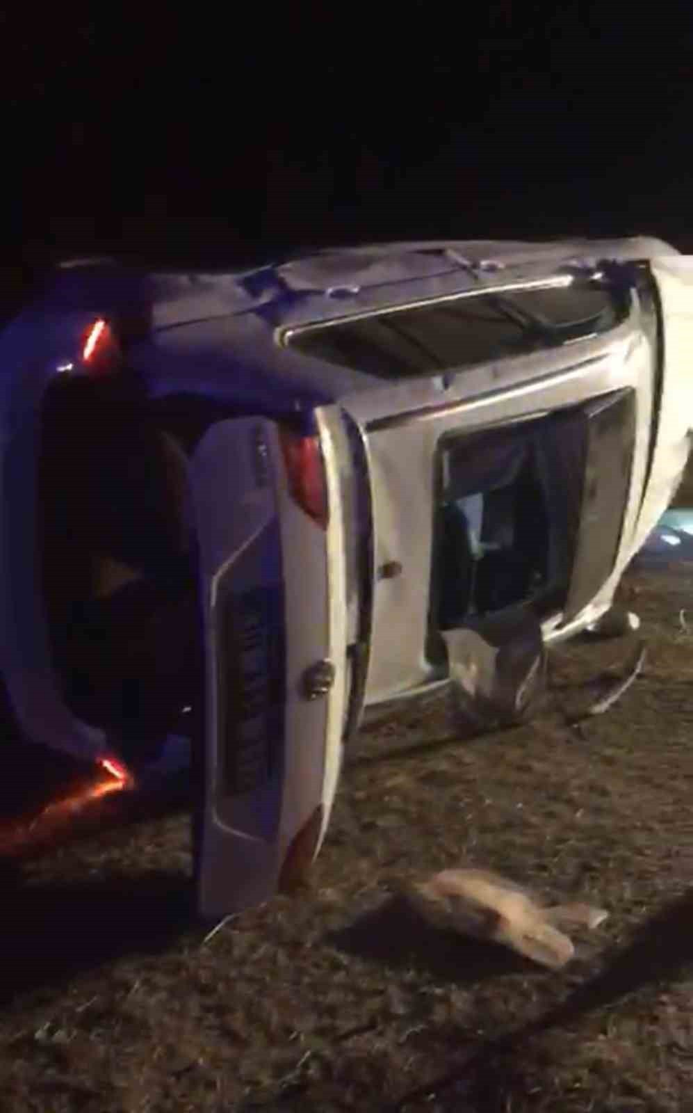 HAKKARİ'NİN YÜKSEKOVA İLÇESİNDE KONTROLDEN ÇIKAN BİR OTOMOBİLİN TAKLA ATMASI SONUCU MEYDANA GELEN...