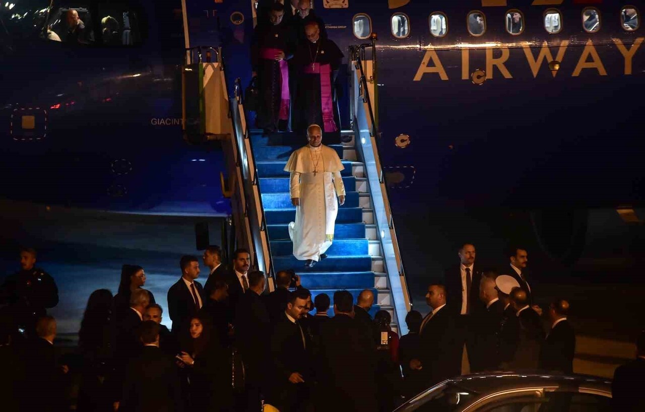 İLK RESMİ YURT DIŞI ZİYARETİNİ TÜRKİYE'YE YAPAN VATİKAN DEVLET BAŞKANI PAPA 14. LEO, ANKARA’DAKİ...