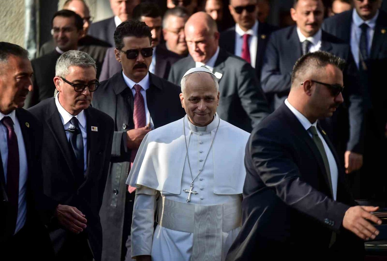 İLK RESMİ ZİYARETİNİ TÜRKİYE'YE YAPAN PAPA 14. LEO, İSTANBUL TEMASLARI KAPSAMINDA ŞİŞLİ...