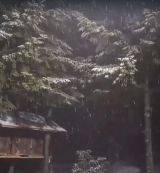 İSTANBUL'UN YANI BAŞINDAKİ ÖNEMLİ KIŞ TURİZM MERKEZİ KARTEPE'DE KAR YAĞIŞI BAŞLADI.