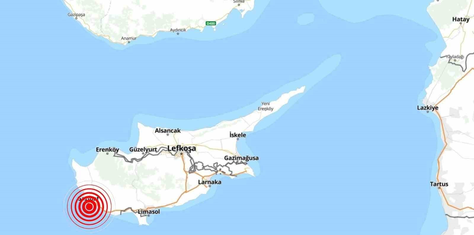 KIBRIS AÇIKLARINDA DÜN MEYDANA GELEN 5,2 VE 5,4 BÜYÜKLÜĞÜNDEKİ DEPREMLER, BÖLGENİN JEOLOJİK...