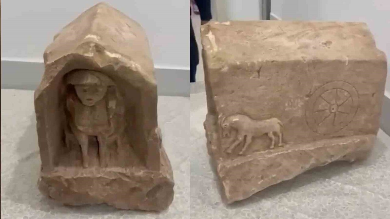 KIRIKKALE'DE JANDARMA EKİPLERİNCE DÜZENLENEN "ANADOLU MİRASI" OPERASYONUNDA, ROMA DÖNEMİNE AİT...