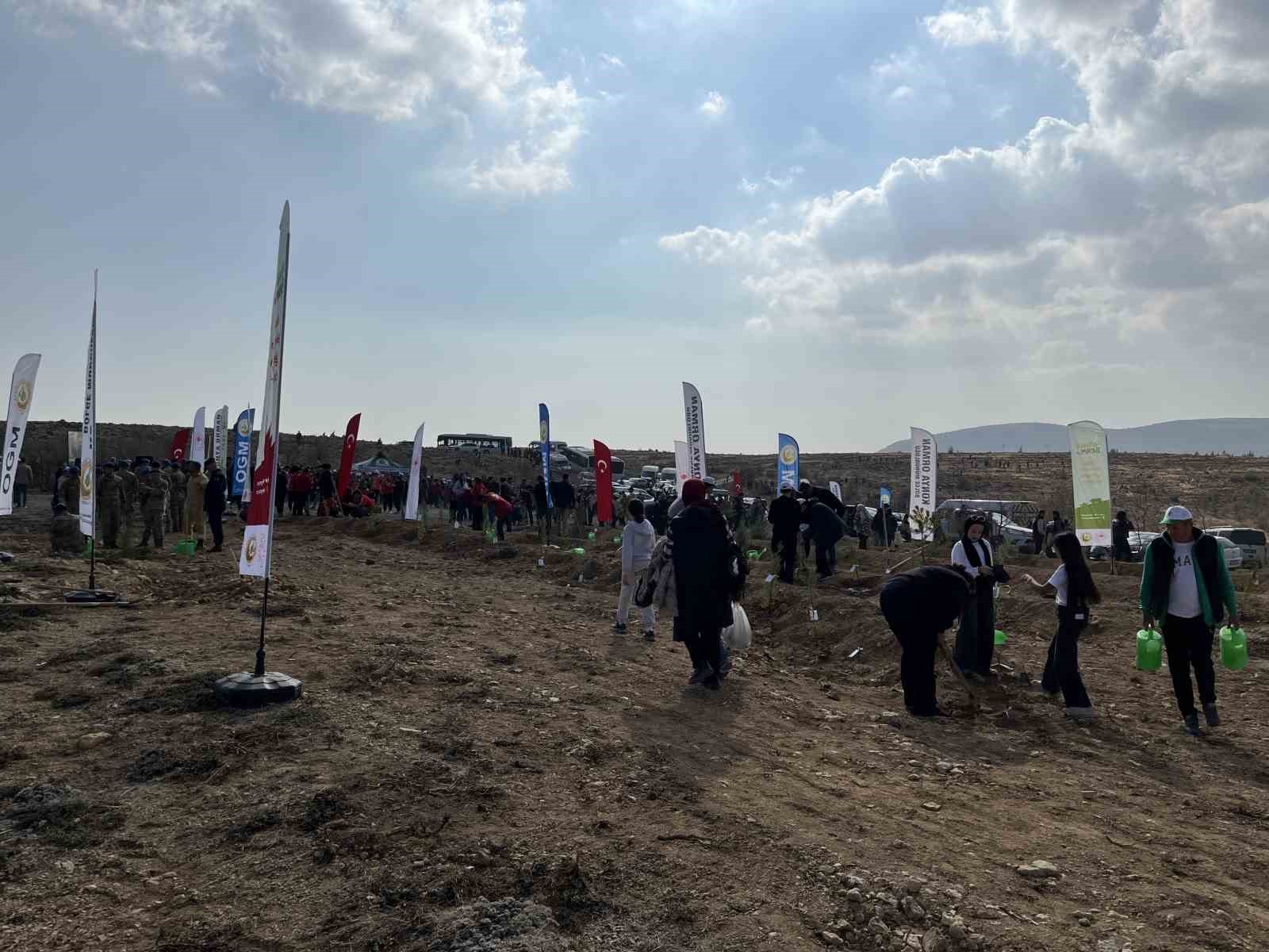 KONYA’DA ‘MİLLİ AĞAÇLANDIRMA GÜNÜ’ DOLAYISIYLA 33 BİN 811 FİDAN TOPRAKLA BULUŞTU.