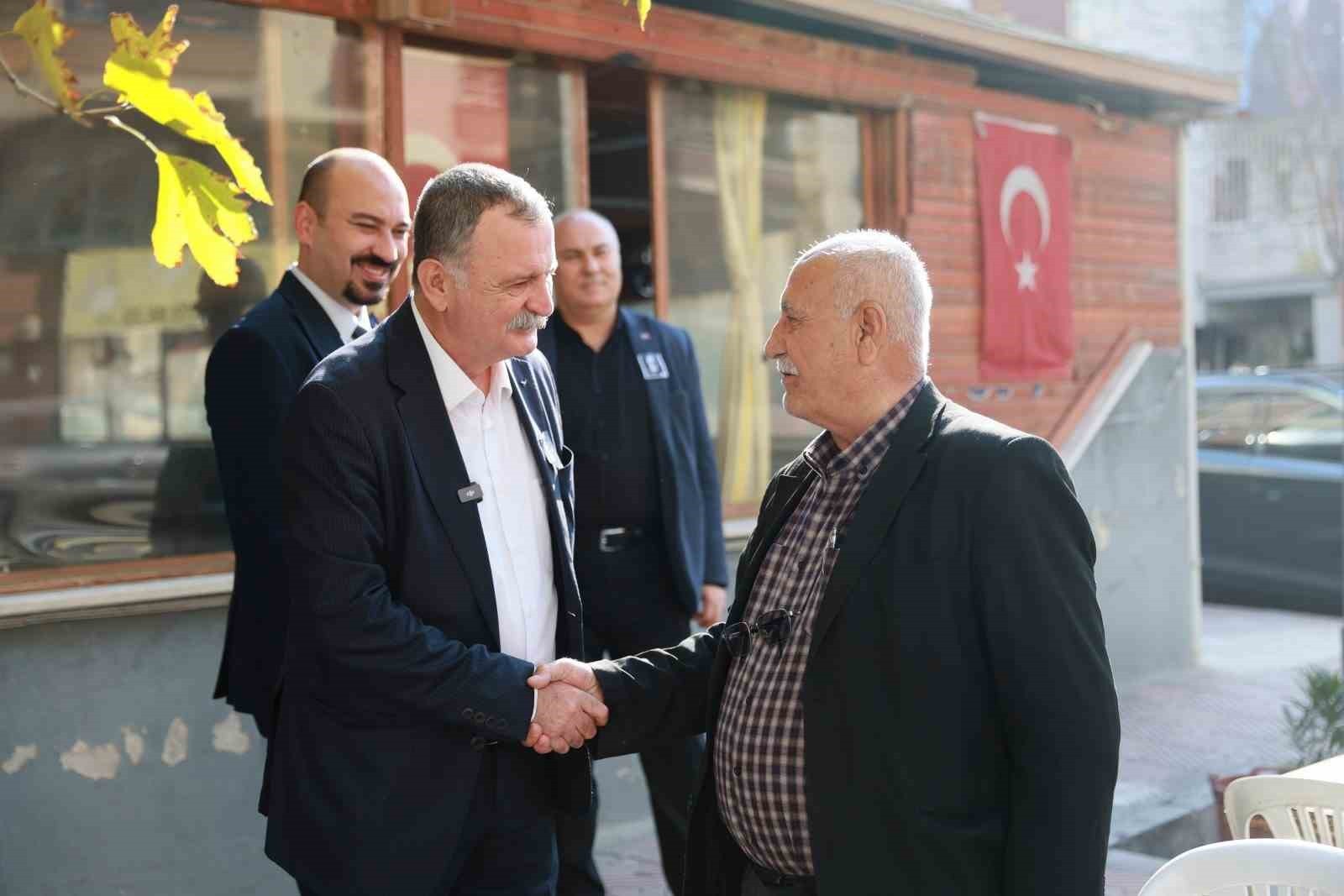 MAHALLE VE ESNAF ZİYARETLERİNE HIZ KESMEDEN DEVAM EDEN YUNUSEMRE BELEDİYE BAŞKANI SEMİH BALABAN...