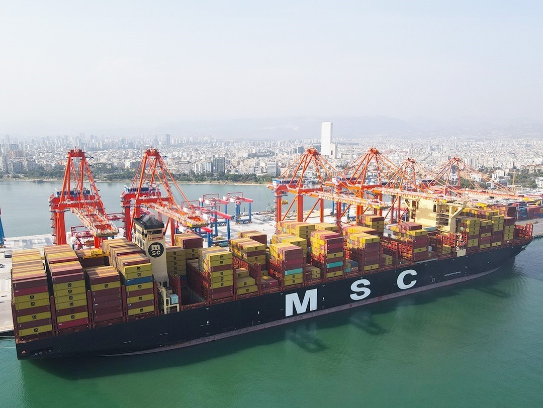 MERSİN ULUSLARARASI LİMANI (MIP), DÜNYANIN EN BÜYÜK KONTEYNER GEMİLERİNDEN BİRİ OLAN MSC IRINA’YI...