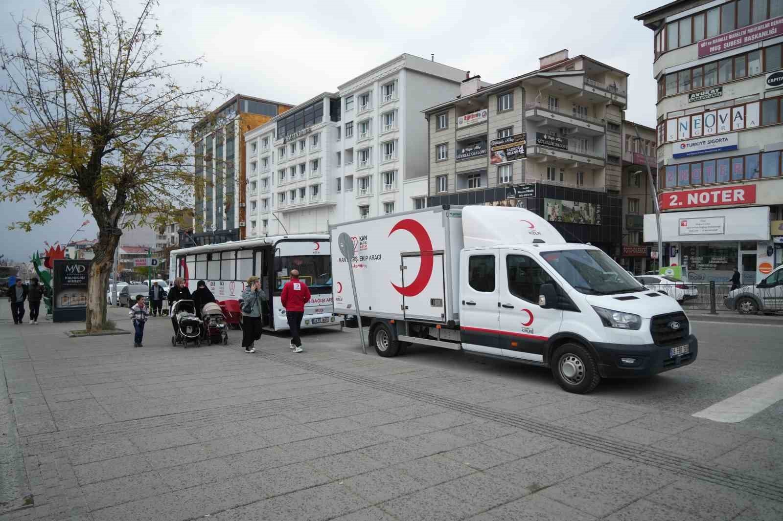 MUŞ’TA TÜRK KIZILAY TARAFINDAN SÜRDÜRÜLEN KAN BAĞIŞI KAMPANYASI ARALIKSIZ DEVAM EDERKEN, KENTTE...