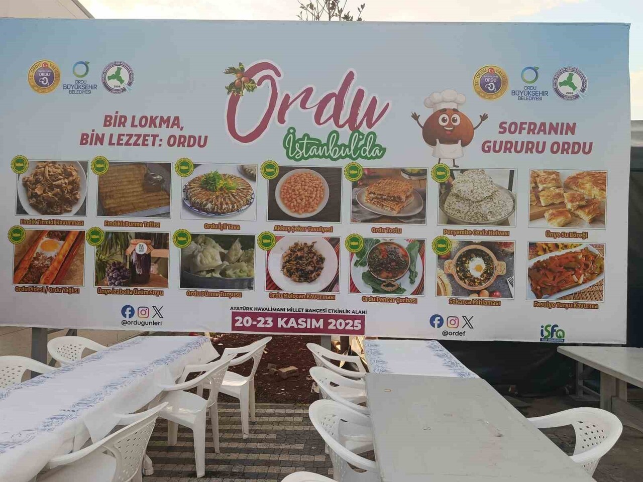 ORDU TANITIM GÜNLERİNE AİT YEMEK STANTLARI