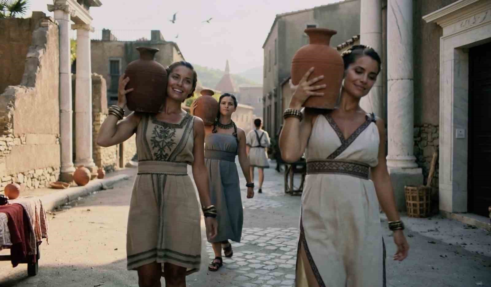 POMPEİOPOLİS ANTİK KENTİ'NDE 2 BİN YILLIK TARİH YAPAY ZEKAYLA CANLANDI