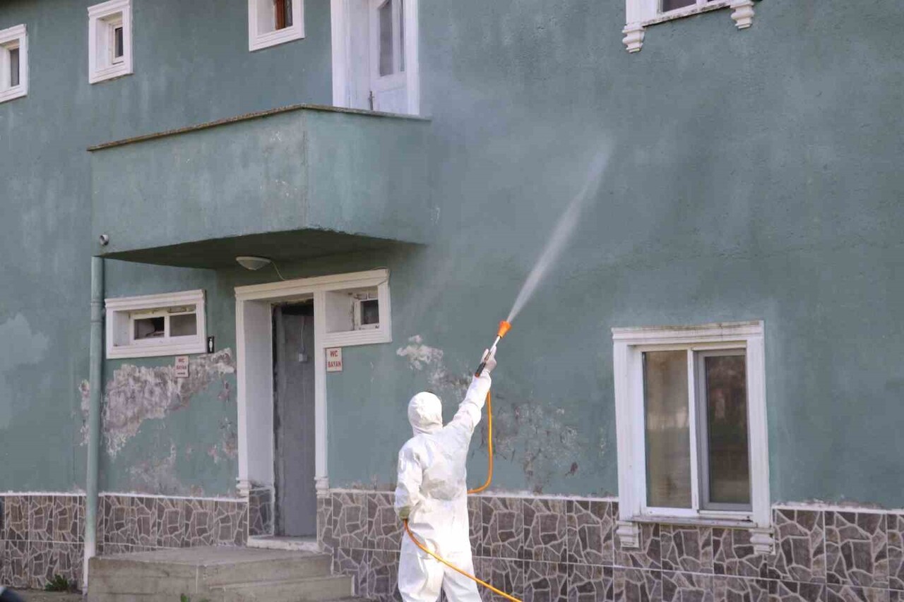 SAMSUN'UN TERME İLÇESİNDE BULUNAN BİR MAHALLEDE KAHVERENGİ KOKARCA İLE MÜCADELE ÇERÇEVESİNDE 850...