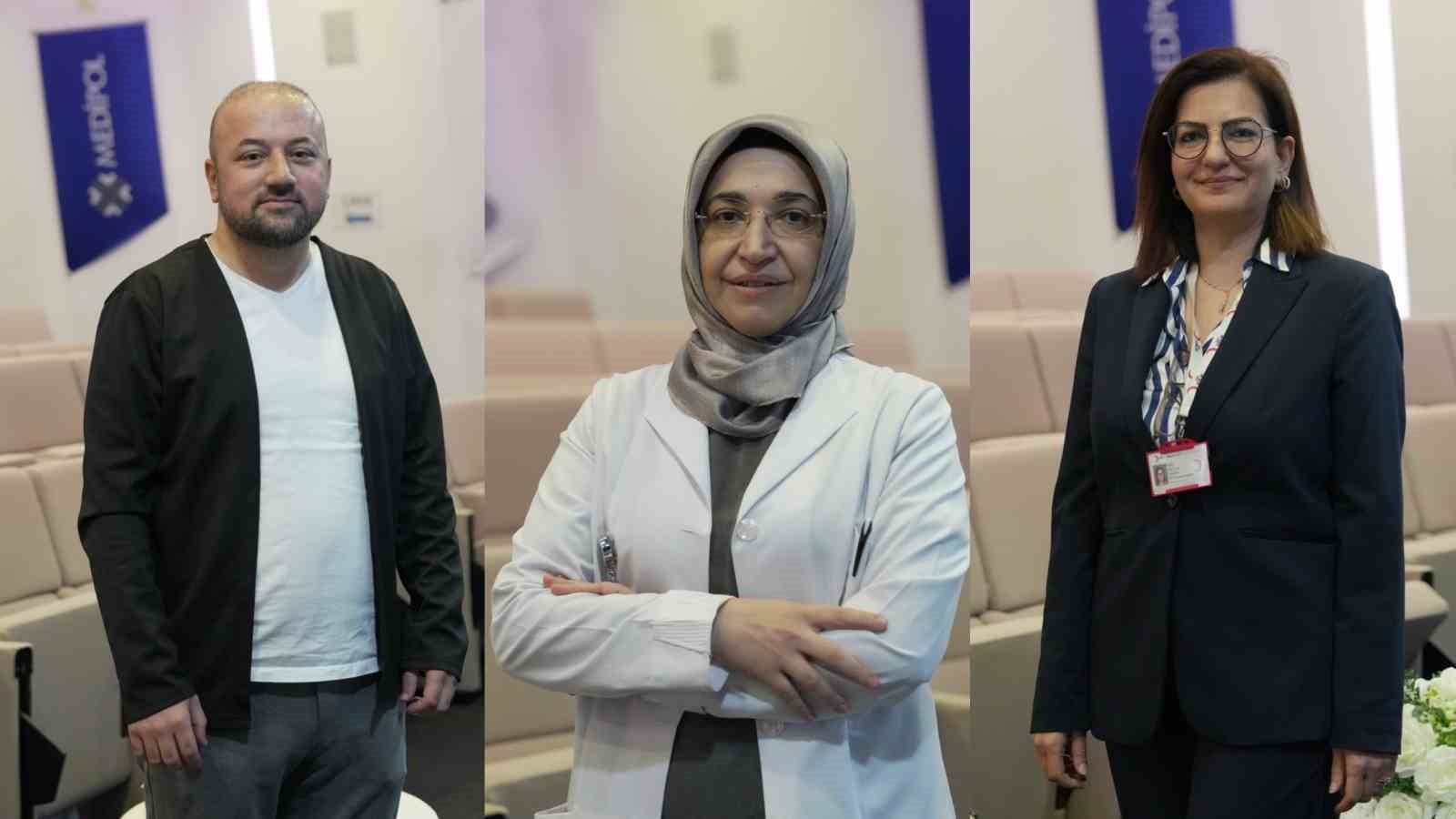 (SOLDAN SAĞA) İSMAİL HEKİM, LEYLAGÜL KAYNAR, SENEM MARAL