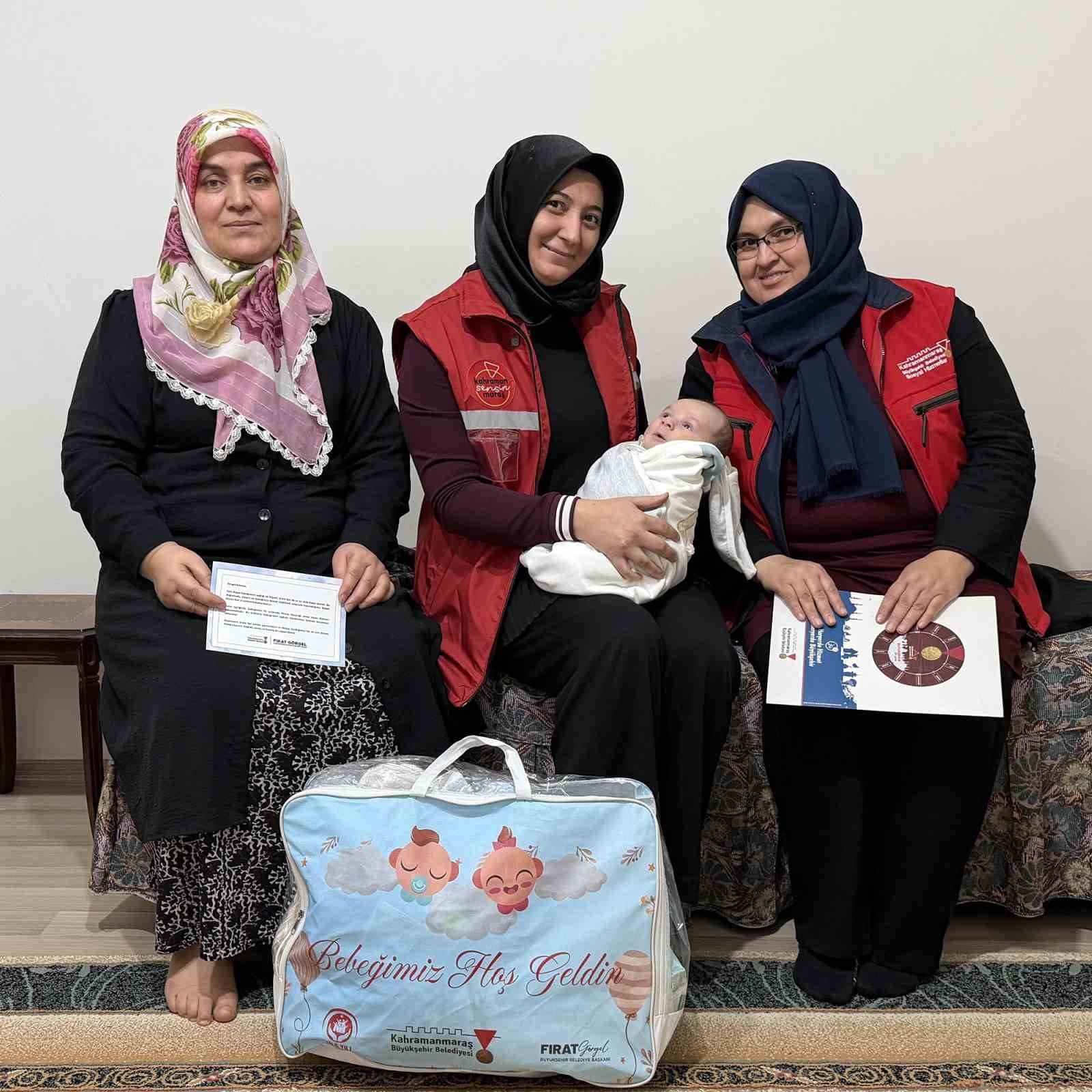 SOSYAL BELEDİYECİLİK ANLAYIŞIYLA YÜRÜTÜLEN PROJE ÇERÇEVESİNDE, 0-1 AY ARASI BEBEĞİ OLAN AİLELERE...