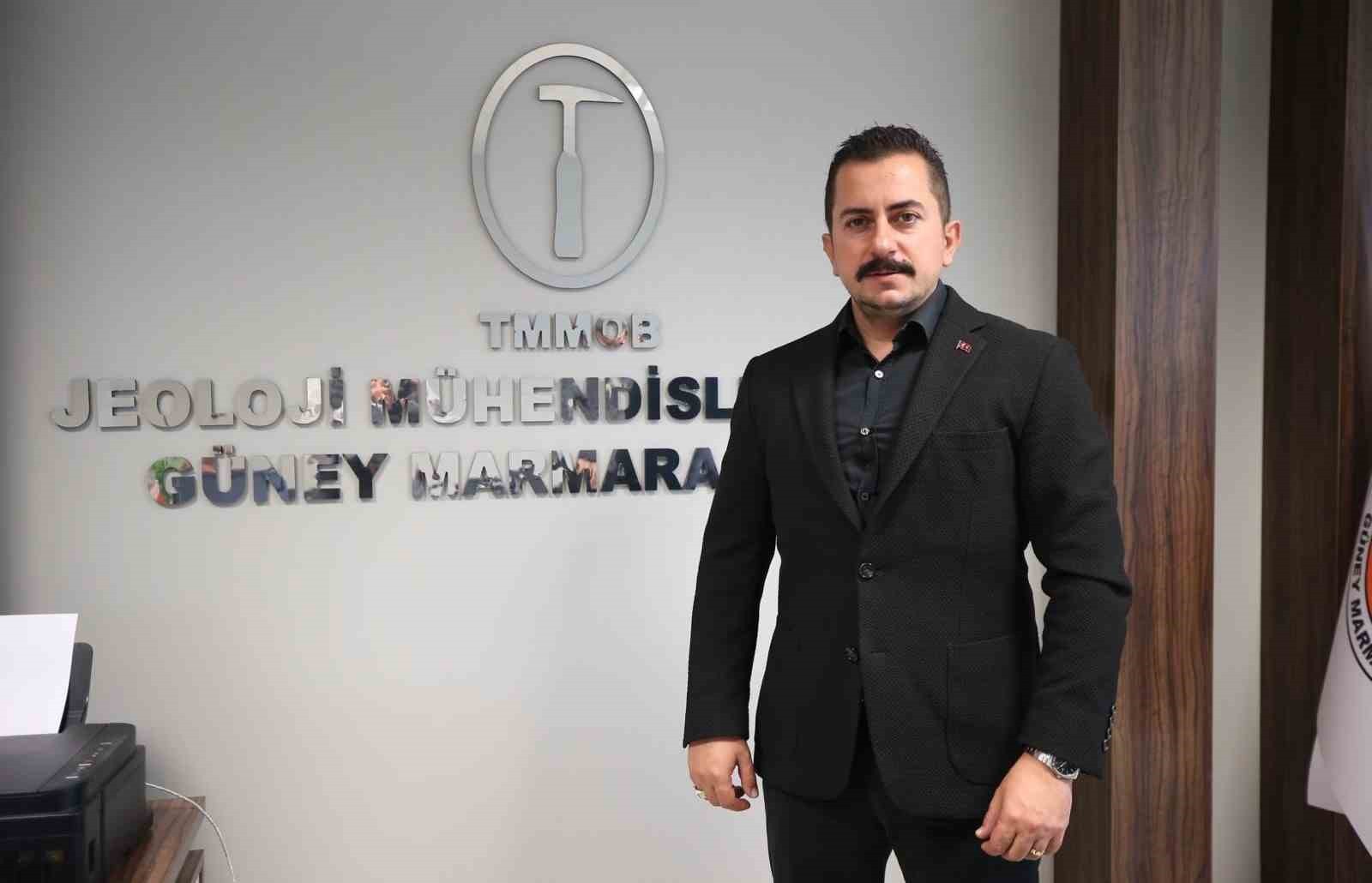 TMMOB GÜNEY MARMARA JEOLOJİ MÜHENDİSLERİ ODASI BAŞKANI MEHMET YILDIZ