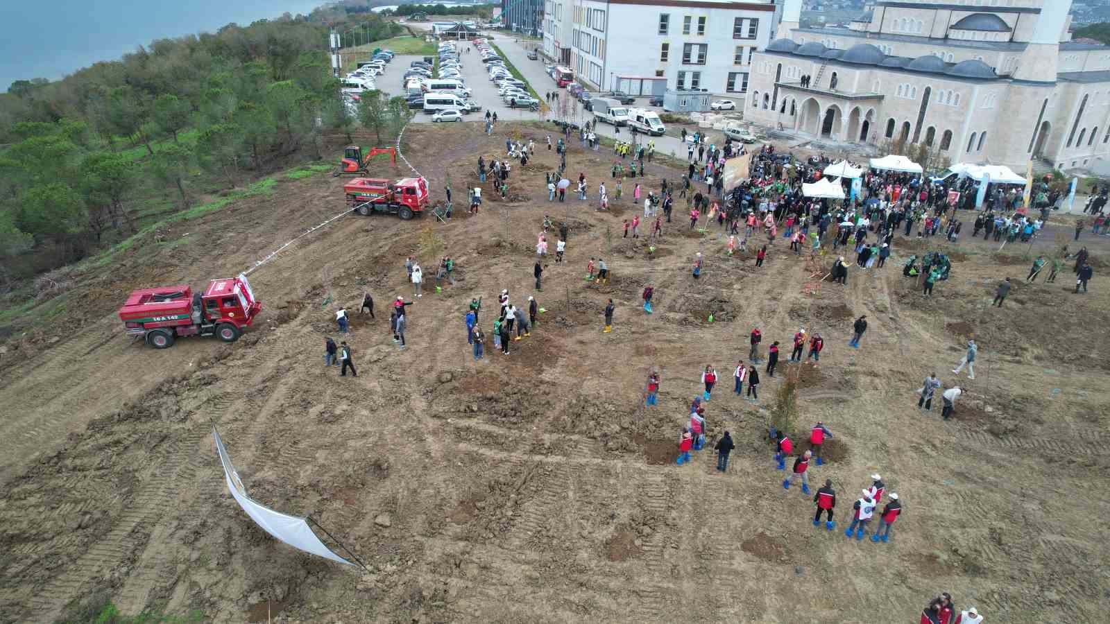 YALOVA’DA 11 KASIM MİLLİ AĞAÇLANDIRMA GÜNÜ ÇERÇEVESİNDE "SEVDAMIZ YEŞİL VATAN" SLOGANIYLA FİDANLAR...