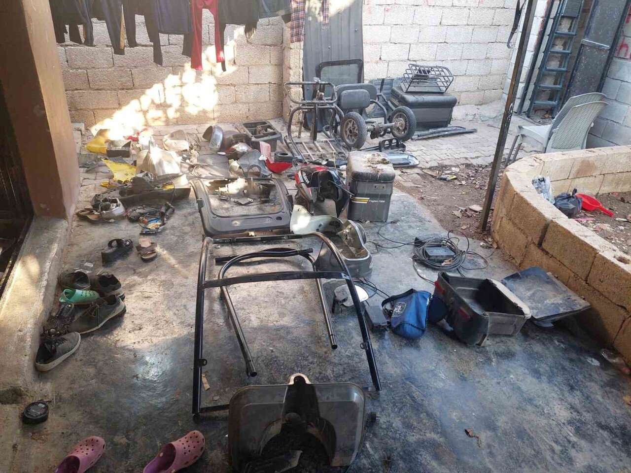 YAPILAN ARAMADA 6 ADET ÇALINTI MOTOSİKLET VE MOTOSİKLETLERE AİT PARÇALAR ELE GEÇİRİLDİ