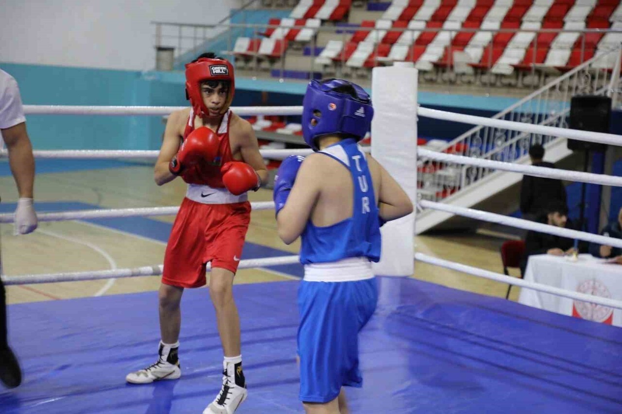 AĞRI'DA TÜRKİYE-İRAN-NAHÇIVAN BOKS DOSTLUK TURNUVASI NEFES KESTİ