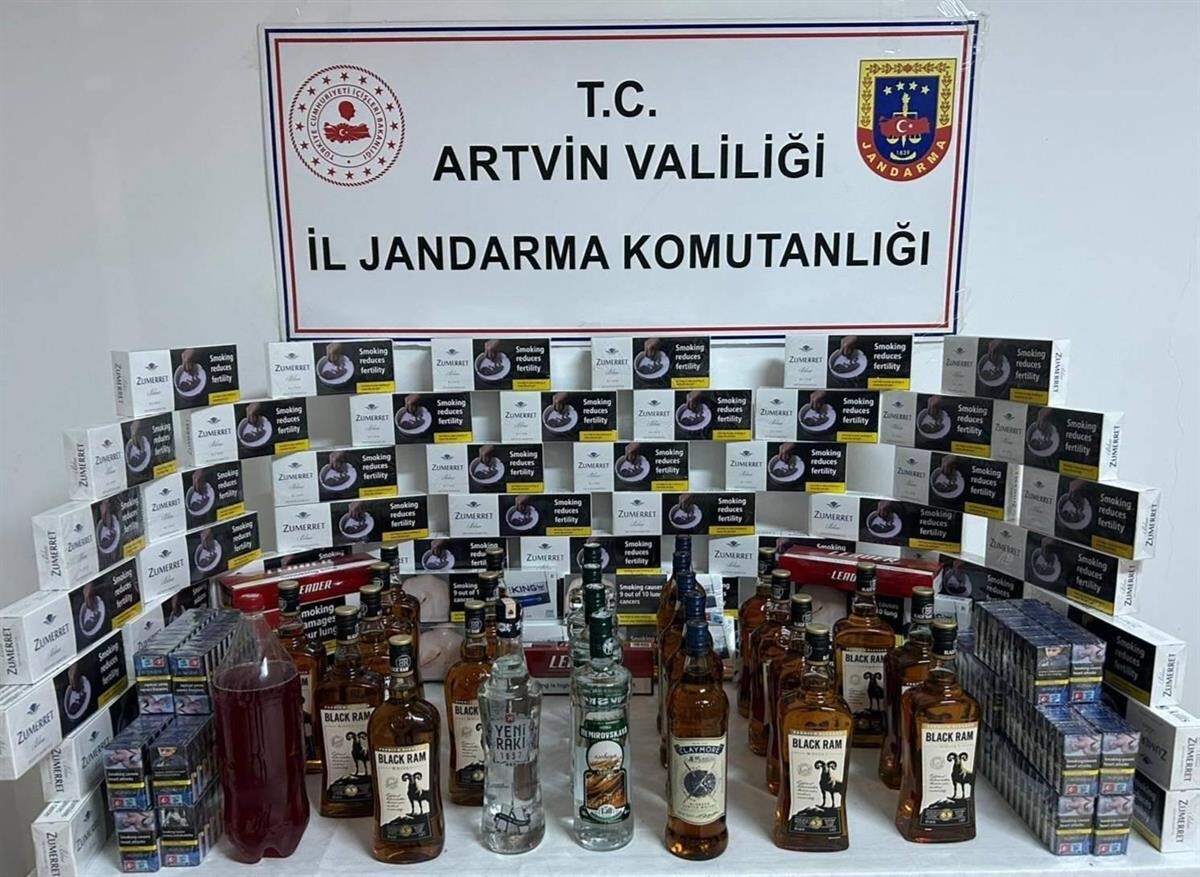 ARTVİN İL JANDARMA KOMUTANLIĞI, KASIM AYINDA GERÇEKLEŞTİRDİĞİ OPERASYONLARDA PİYASA DEĞERİ 1...