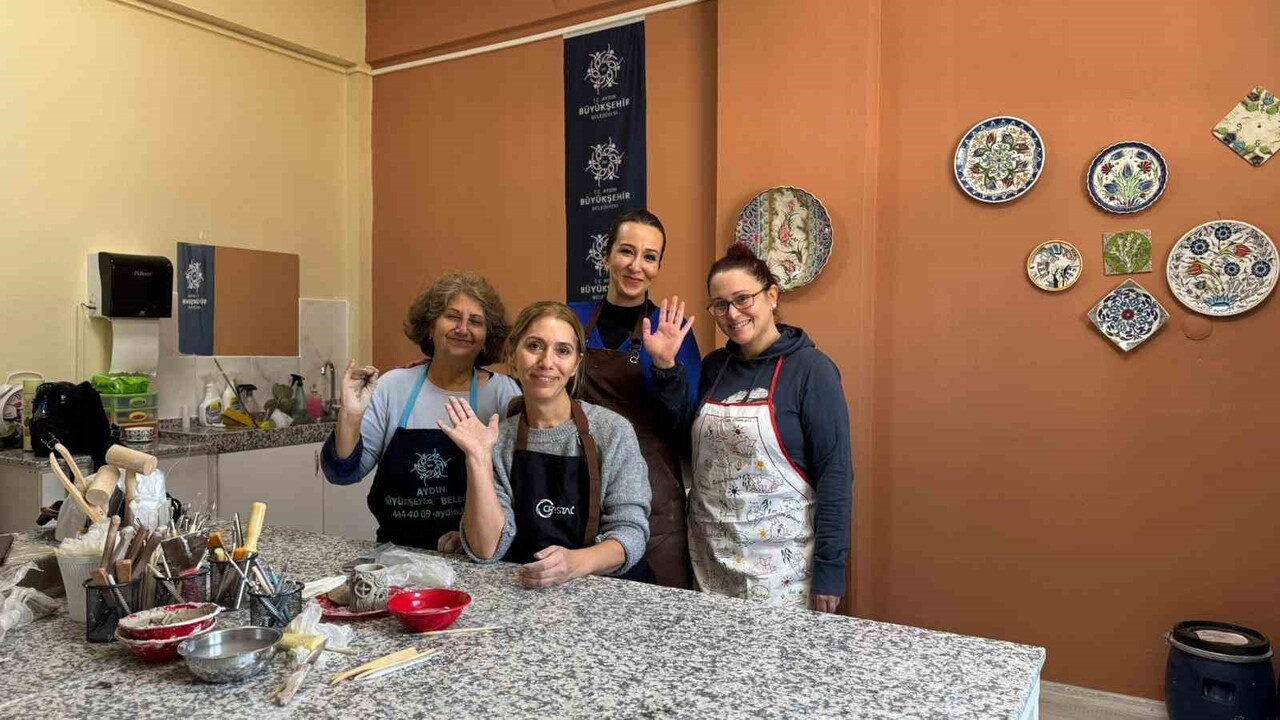 AYDIN BÜYÜKŞEHİR BELEDİYESİ TARAFINDAN HAYATA GEÇİRİLEN KADIN YAŞAM ATÖLYESİ KAPILARINI AÇARKEN...