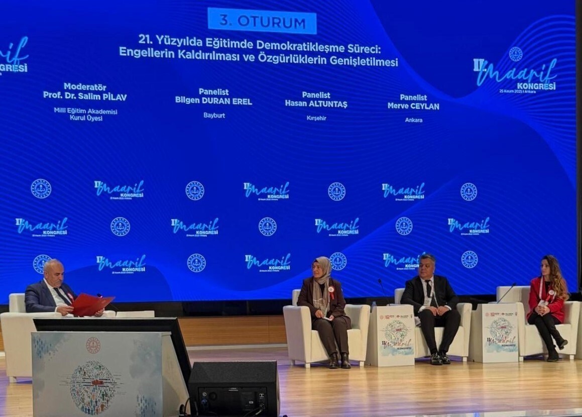 BAYBURT’TA GÖREV YAPAN ÖĞRETMEN II. MAARİF KONGRESİ’NDE SUNUM YAPTI