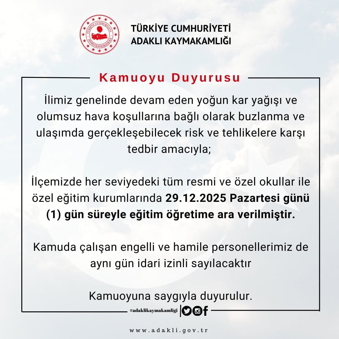 BİNGÖL GENELİNDE ETKİSİNİ SÜRDÜREN YOĞUN KAR YAĞIŞI VE OLUMSUZ HAVA ŞARTLARI NEDENİYLE KİĞI VE...