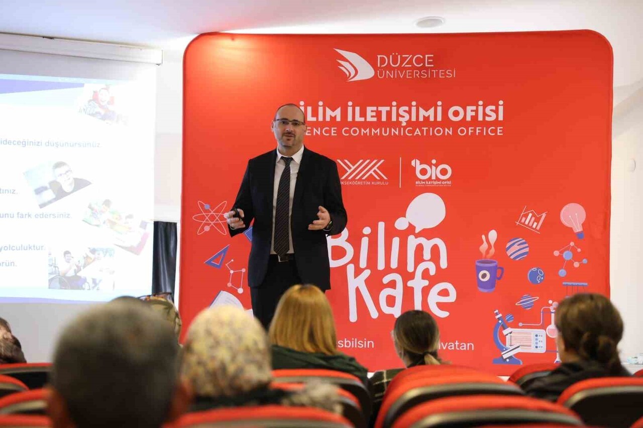 DÜZCE ÜNİVERSİTESİ BİLİM KAFE ETKİNLİKLERİNDE BU HAFTA, “ÖZEL ÇOCUKLARDA PROBLEM DAVRANIŞLARIN...