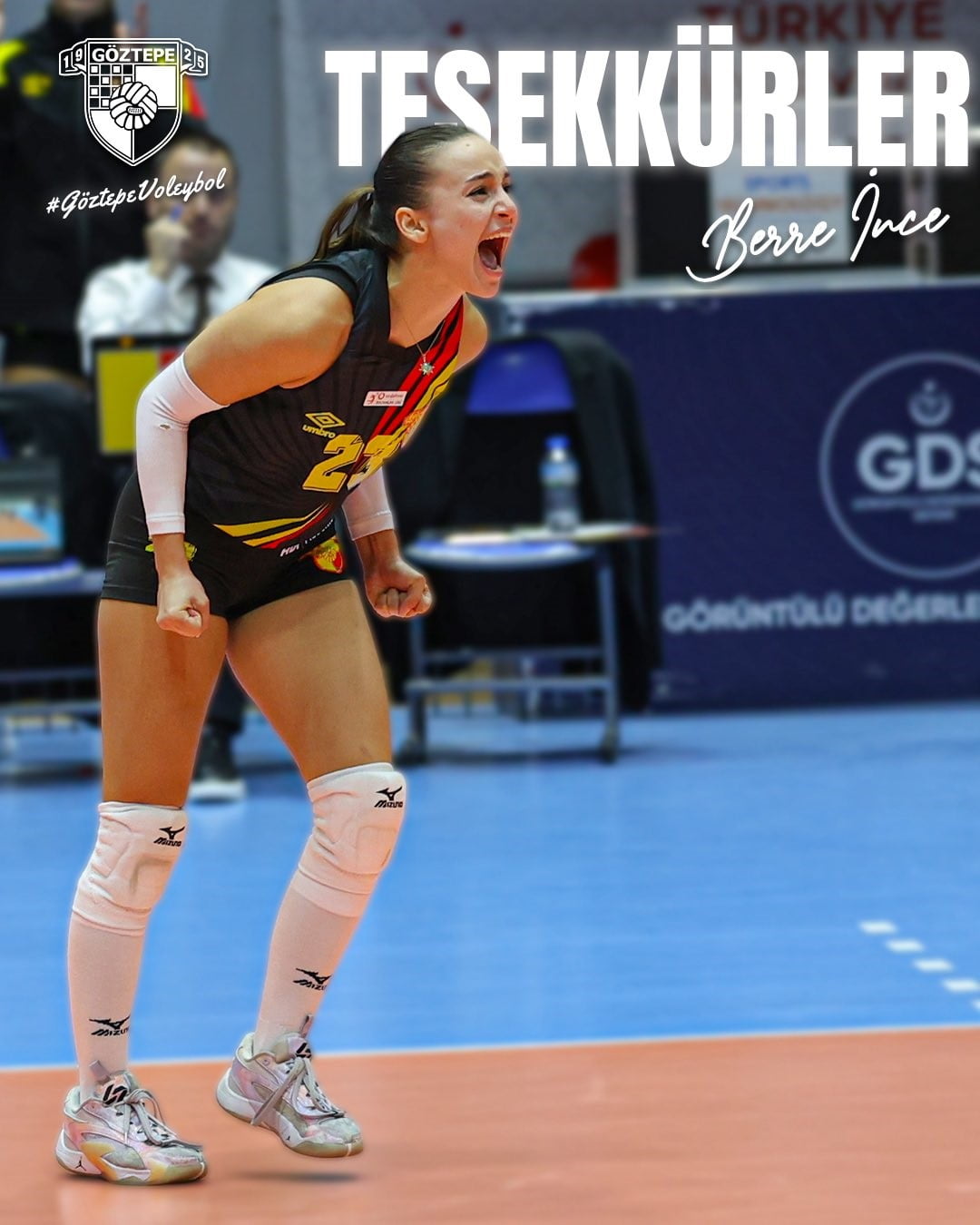 GÖZTEPE VOLEYBOL, 21 YAŞINDAKİ LİBERO BERRE İNCE İLE YOLLARINI AYIRDIĞINI RESMİ SOSYAL MEDYA...