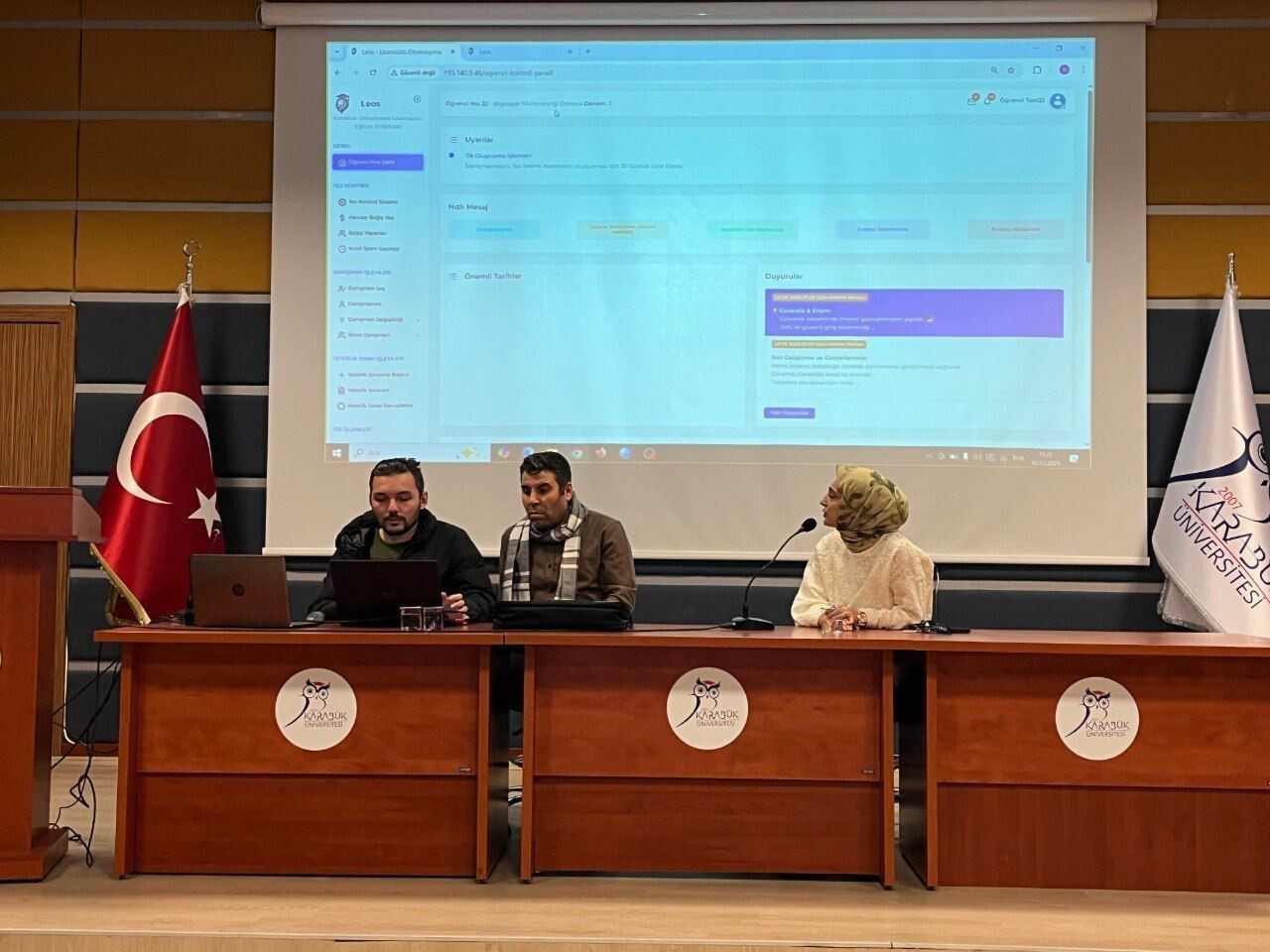 KARABÜK ÜNİVERSİTESİ LİSANSÜSTÜ EĞİTİM ENSTİTÜSÜ TARAFINDAN, LİSANSÜSTÜ ÖĞRENCİLERİN AKADEMİK...