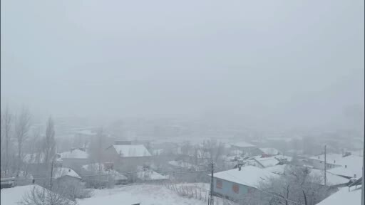 Karlıova beyaza büründü