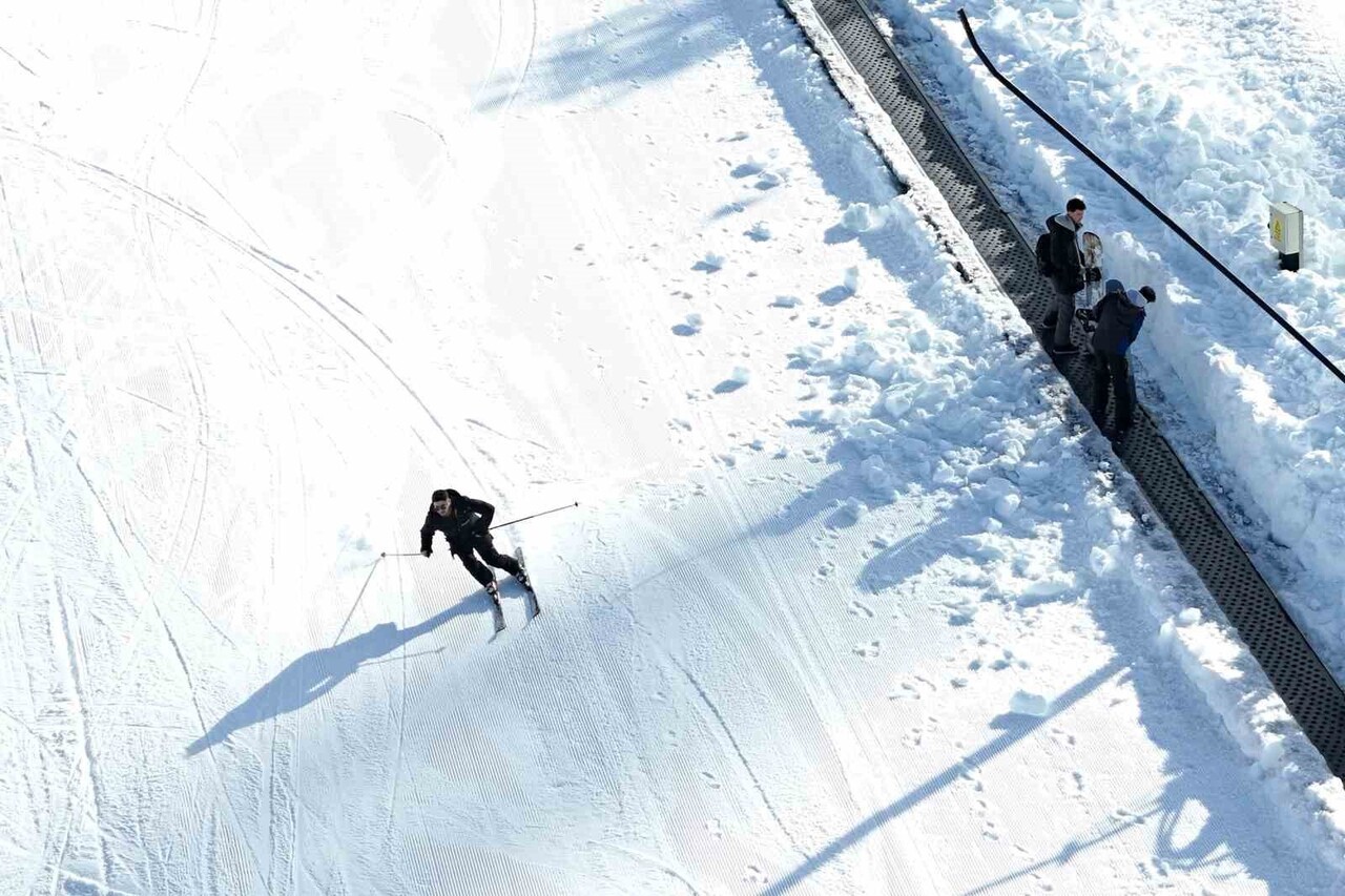 KARTALKAYA'DA KAYAK SEZONU AÇILDI