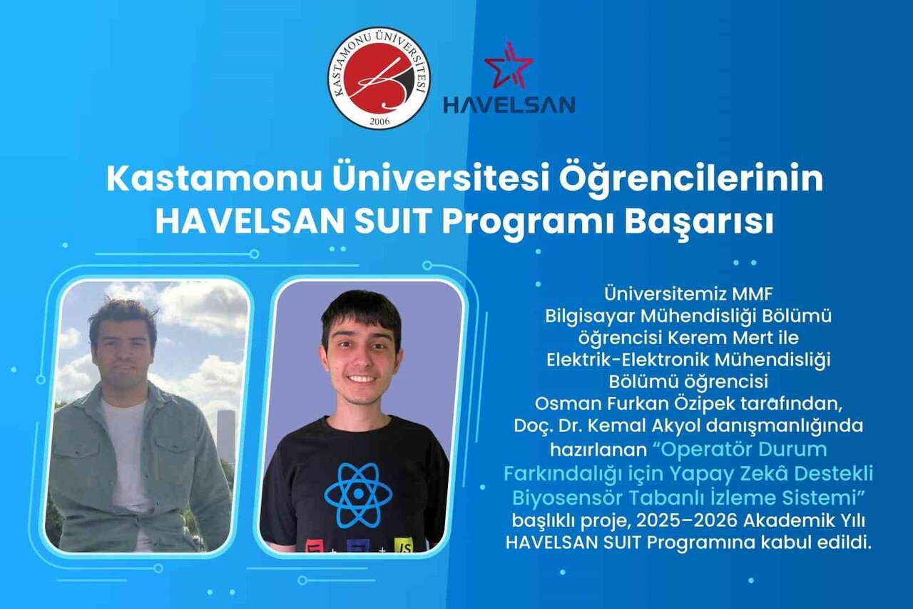 KASTAMONU ÜNİVERSİTESİ ÖĞRENCİLERİ TARAFINDAN HAZIRLANAN "OPERATÖR DURUM FARKINDALIĞI İÇİN YAPAY...