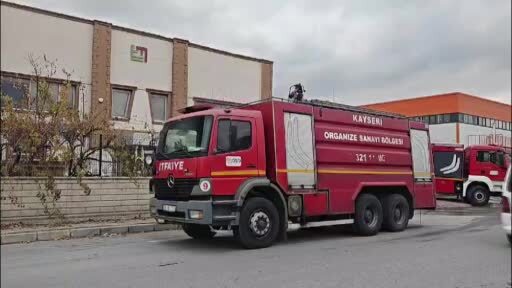 Kayseri’de korkutan yangın