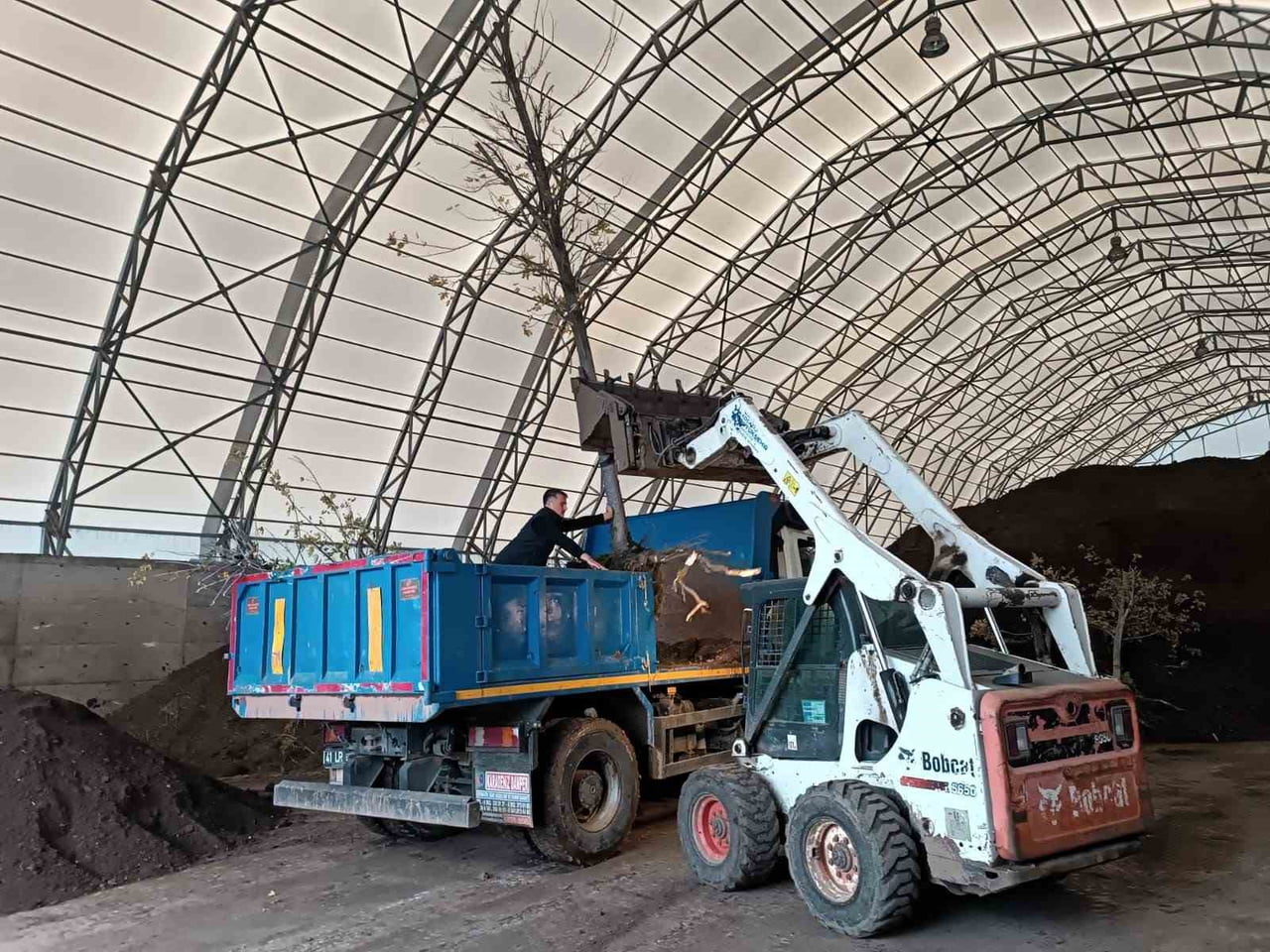 KOCAELİ BÜYÜKŞEHİR BELEDİYESİ, KENDİ FİDANLIĞINDA GERÇEKLEŞTİRDİĞİ TORF ÜRETİMİYLE HEM BİTKİLERİN...