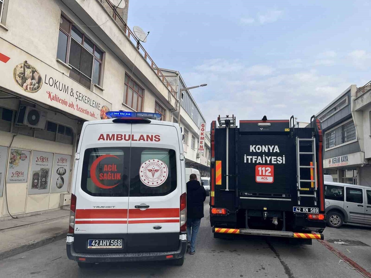 KONYA’DA ŞEKER İMALATHANESİNİN KAZAN DAİRESİNDE ÇIKAN YANGIN PANİĞE NEDEN OLDU.