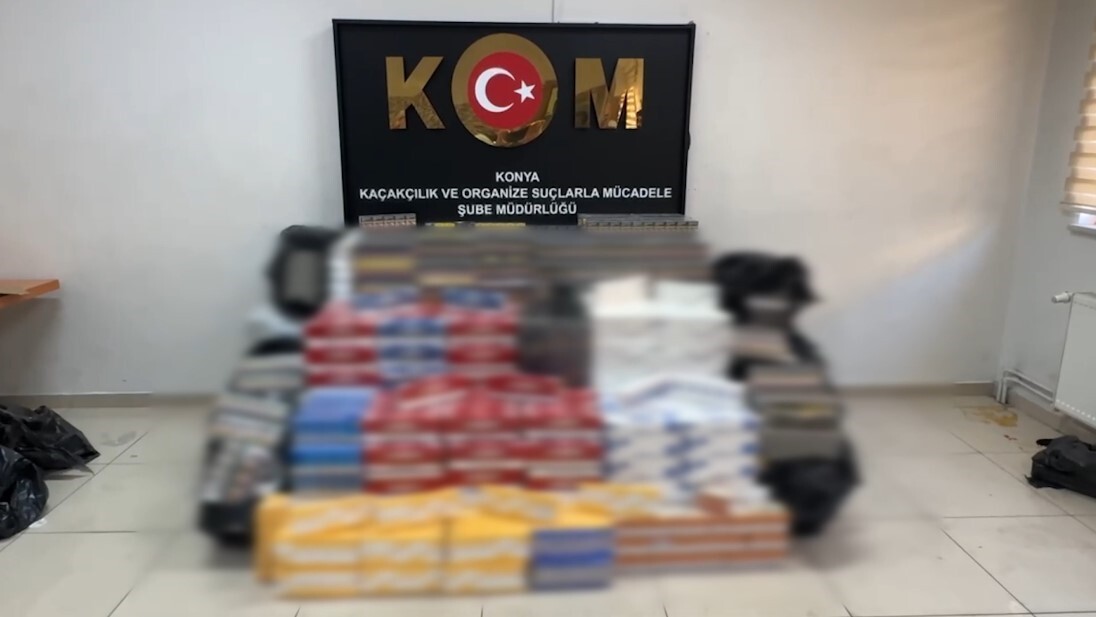 KONYA İL EMNİYET MÜDÜRLÜĞÜ KAÇAKÇILIK VE ORGANİZE SUÇLARLA MÜCADELE ŞUBE MÜDÜRLÜĞÜ EKİPLERİNCE...