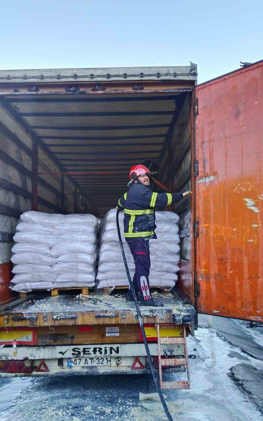 OSMANİYE TIR YANGINI