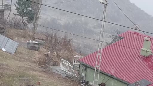 Posof’ta kar yağışı etkili oluyor