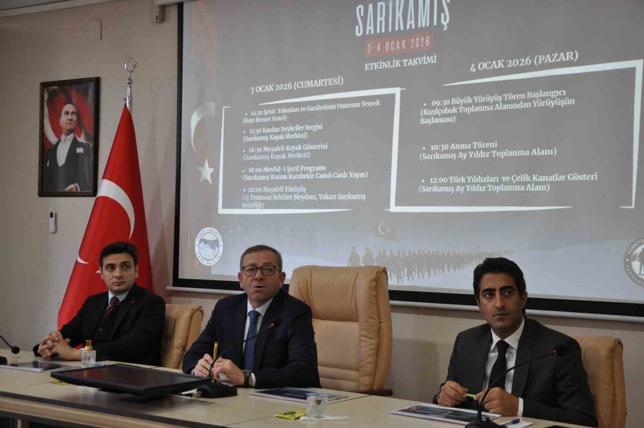 SARIKAMIŞ ŞEHİTLERİ 3-4 OCAK’TA ANILACAK(KARS-İHA)