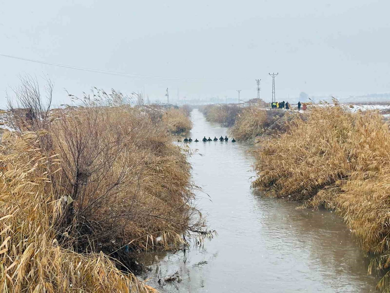 SULAMA KANALINDA KAYBOLAN SÜRÜCÜYÜ ARAMA ÇALIŞMALARI SÜRÜYOR