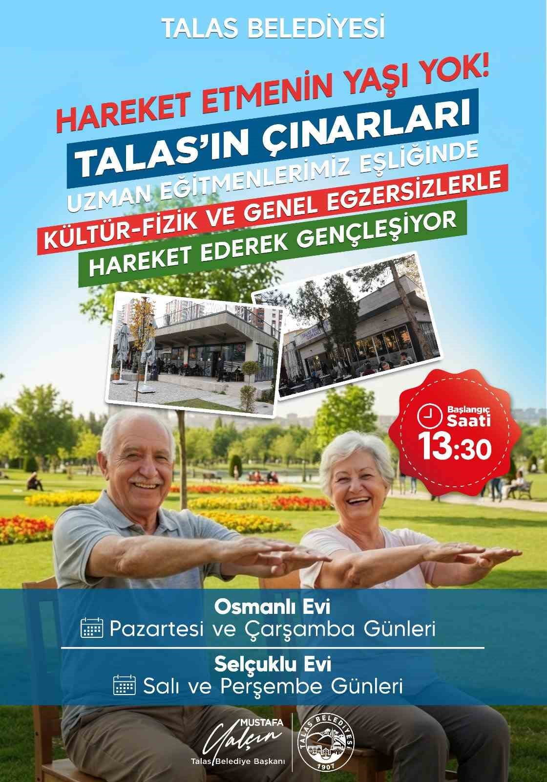 TALAS BELEDİYESİ, SAĞLIKLI VE AKTİF YAŞAM ANLAYIŞINI HER YAŞ GRUBUNA YAYMAK AMACIYLA ÖRNEK BİR...