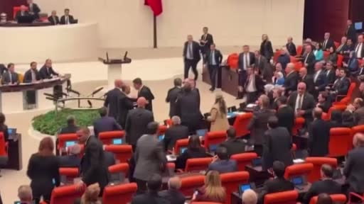 TBMM'deki bütçe görüşmelerinde yumruklu kavga