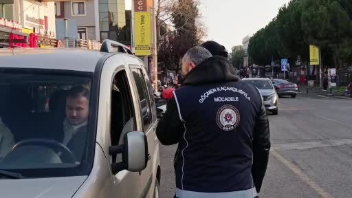 Tekirdağ'da Huzur Uygulaması: Sürücülere ve yayalara GBT kontrolü