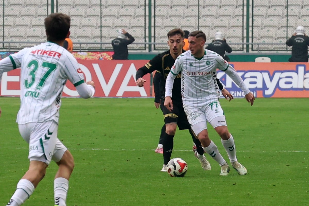 TRENDYOL SÜPER LİG'İN 17. HAFTASINDA KONYASPOR, SAHASINDA KARŞILAŞTIĞI KAYSERİSPOR İLE 1-1...