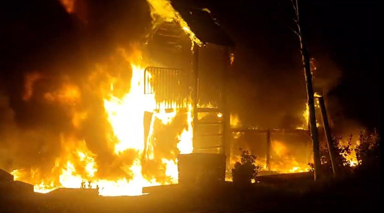 YANGIN SONUCU PARK TAMAMEN KÜLE DÖNDÜ (ARŞİV)