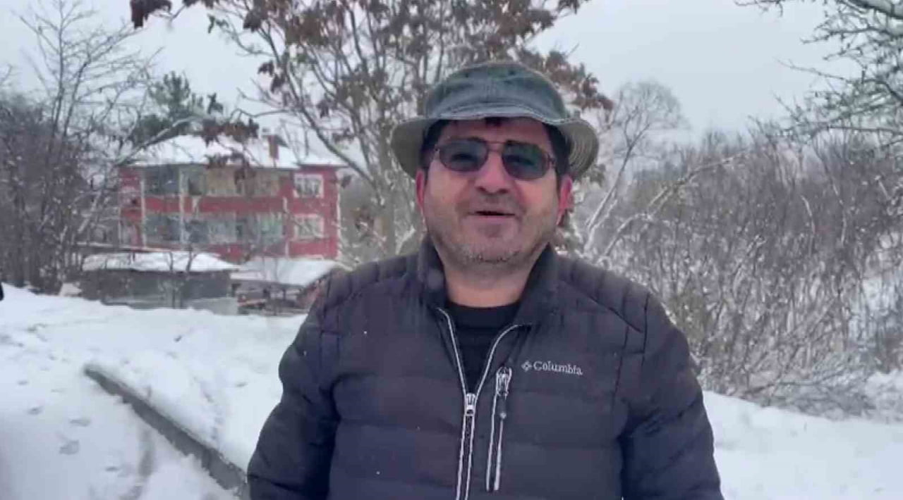 2026 YILININ İLK GÜNÜNDE KAR YAĞIŞINI RENKLİ BİR ŞEKİLDE KUTLADIKLARINI ANLATAN HÜSEYİN ÇALIŞKAN...