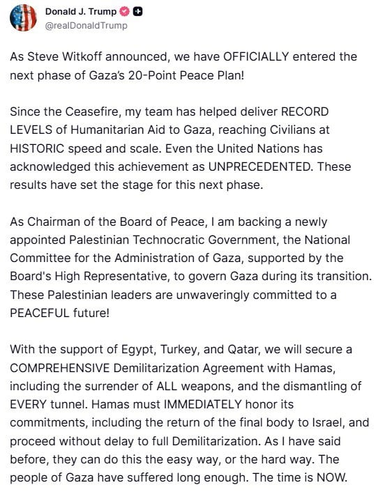ABD BAŞKANI DONALD TRUMP, GAZZE BARIŞ KURULU’NUN OLUŞTURULDUĞUNU VE 20 MADDELİK GAZZE BARIŞ...