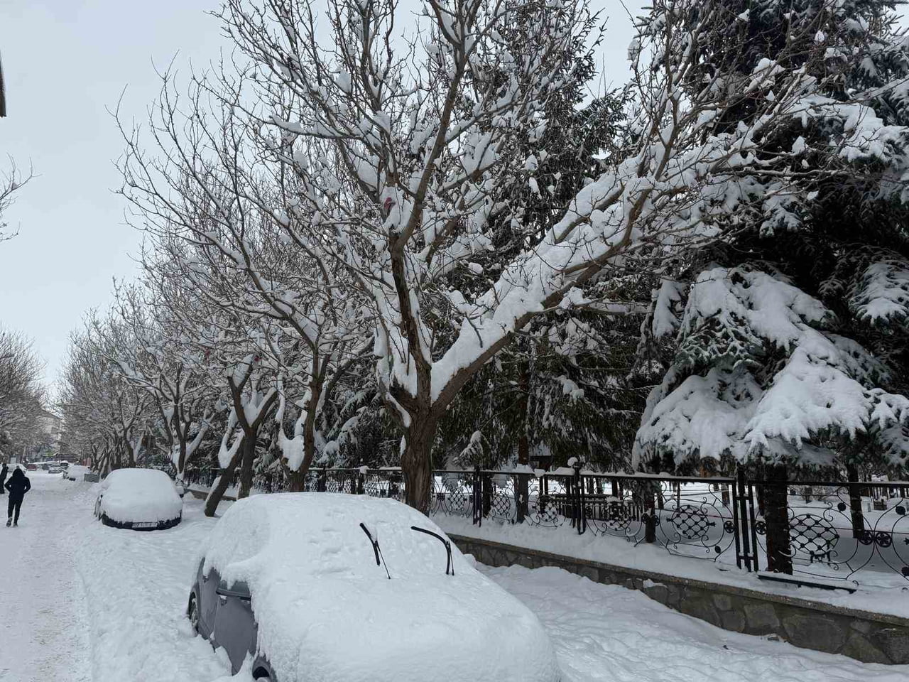 AĞRI'NIN PATNOS İLÇESİNDE KAR VE DONDURUCU SOĞUK HAYATI OLUMSUZ ETKİLİYOR.