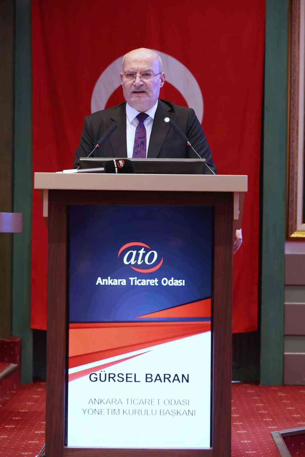 ANKARA TİCARET ODASI BAŞKANI GÜRSEL BARAN, "YEŞİL PASAPORT HEM AVRUPA BİRLİĞİ’NE ERİŞİMİN...