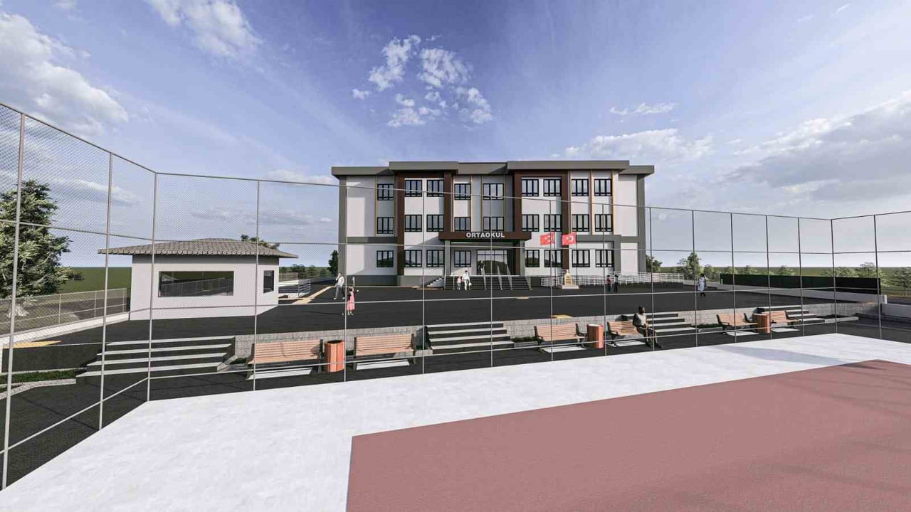 ARABÜK'TE SOĞUKSU MAHALLESİ’NDE İNŞA EDİLMESİ PLANLANAN 12 DERSLİKLİ İLK VE ORTAOKUL BİNASININ...